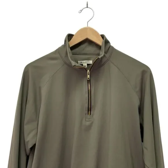 Albion Fit Gotta Run 1/4 Zip Pullover Olive Green Athletic Sweatshirt Sz Medium - Picture 7 of 16